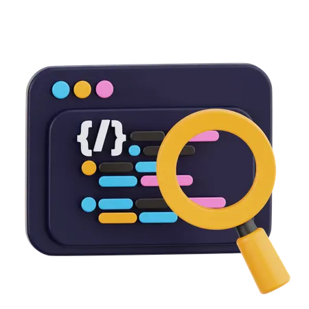 Code Review  3D Icon