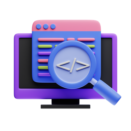 Code Review  3D Icon