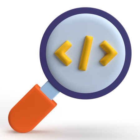 Code Search  3D Icon