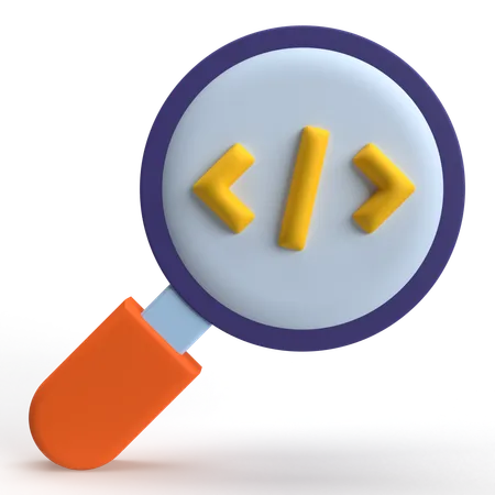 Code Search  3D Icon