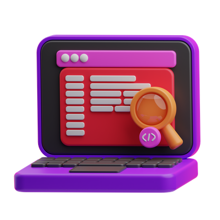 Code Search  3D Icon