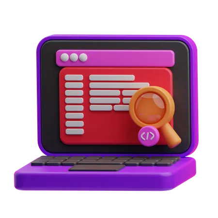 Code Search  3D Icon