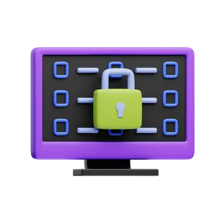 Code Security  3D Icon