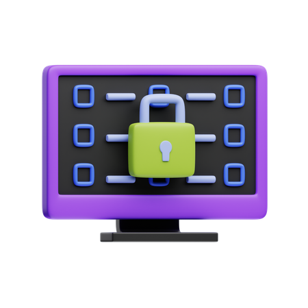 Code Security  3D Icon