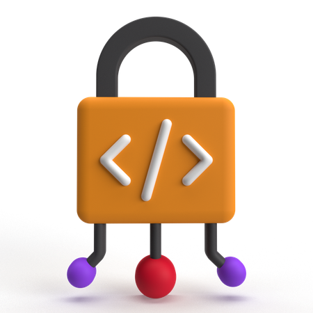 Code Security  3D Icon