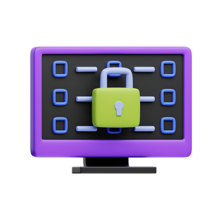 Code Security  3D Icon
