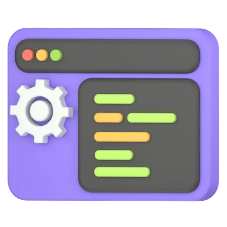 Coding And Programming 3D Icon