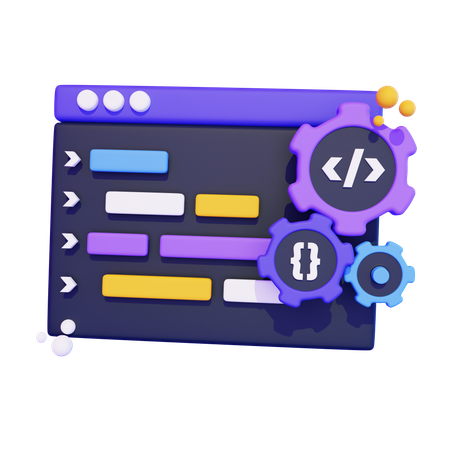 Code source  3D Icon