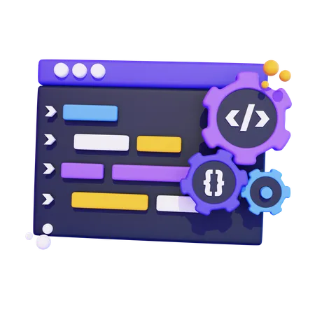 Code source  3D Icon