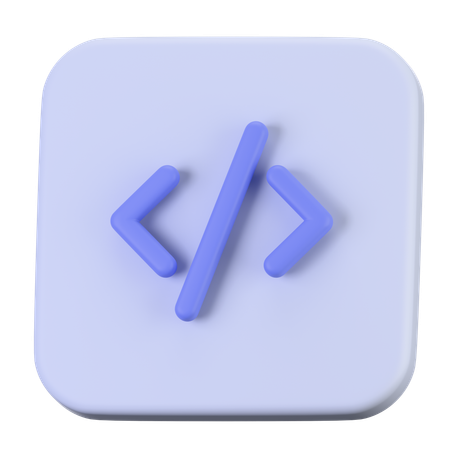 Code Square  3D Icon