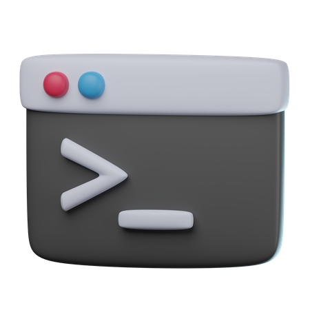 Code Terminal  3D Icon