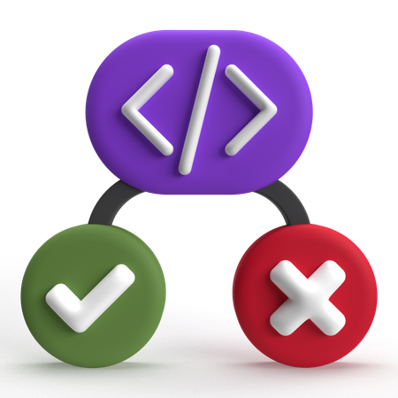 Code Testing  3D Icon