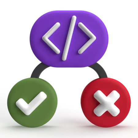 Code Testing  3D Icon