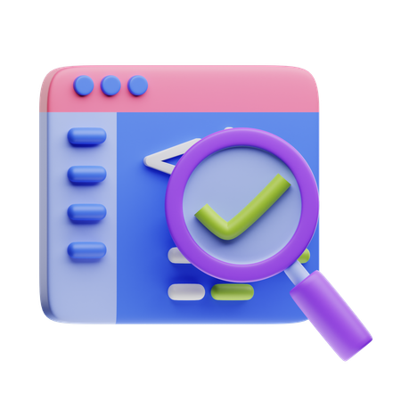 Code Testing  3D Icon
