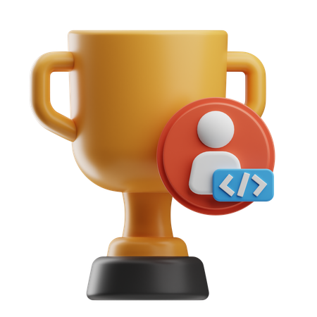 Code-Trophäe  3D Icon