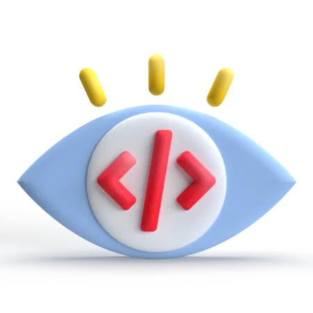 コードビュー  3D Icon