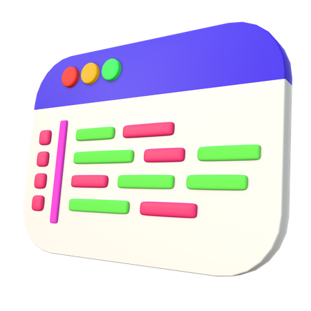 Code Web  3D Icon