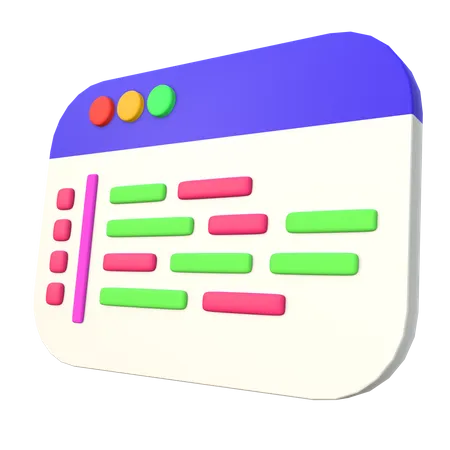 Code Web  3D Icon