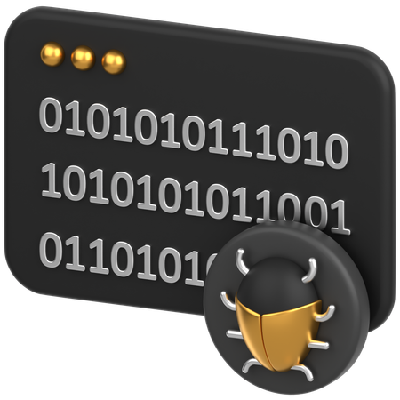 Code With Bug  3D Icon