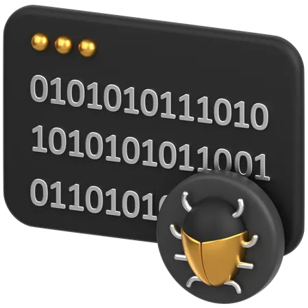 Code With Bug  3D Icon