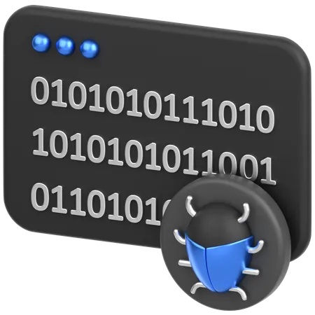 Code With Bug  3D Icon