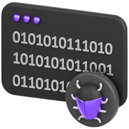 Code With Bug  3D Icon