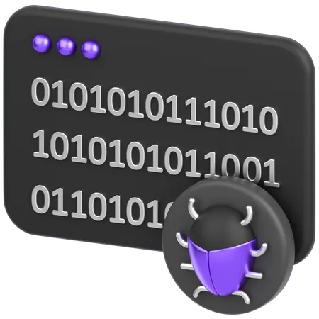 Code With Bug  3D Icon