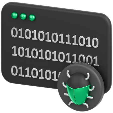 Code With Bug  3D Icon
