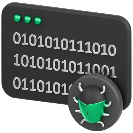 Code With Bug  3D Icon