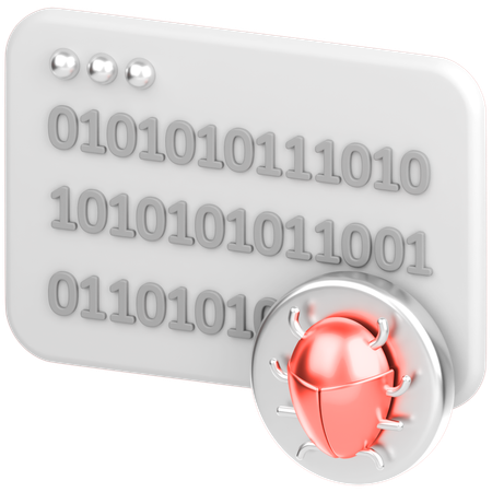 Code With Bug  3D Icon