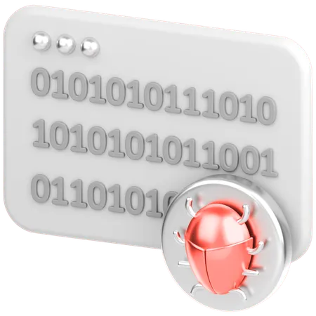 Code With Bug  3D Icon