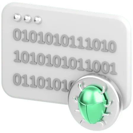 Code With Bug  3D Icon