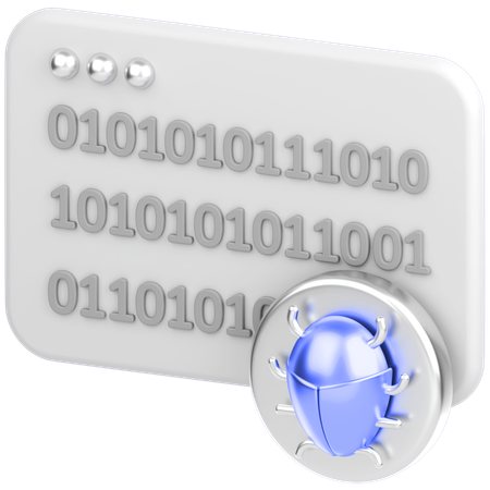 Code With Bug  3D Icon