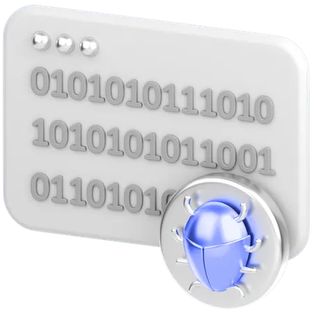 Code With Bug  3D Icon