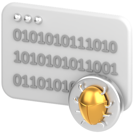 Code With Bug  3D Icon