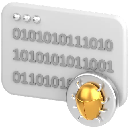 Code With Bug  3D Icon