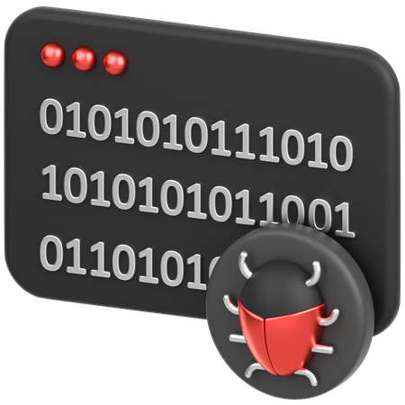 Code With Bug  3D Icon