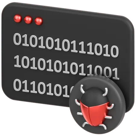 Code With Bug  3D Icon
