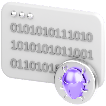 Code With Bug  3D Icon