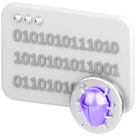Code With Bug  3D Icon