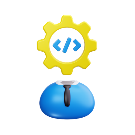 Programmierer  3D Icon