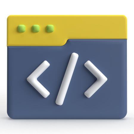 Codice web  3D Icon