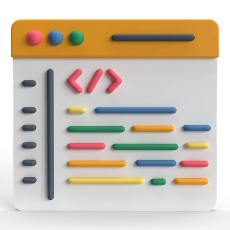 Codificação  3D Icon