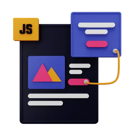 Codificação javascript  3D Icon