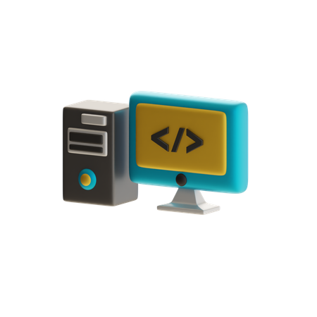 Codificação no pc  3D Icon