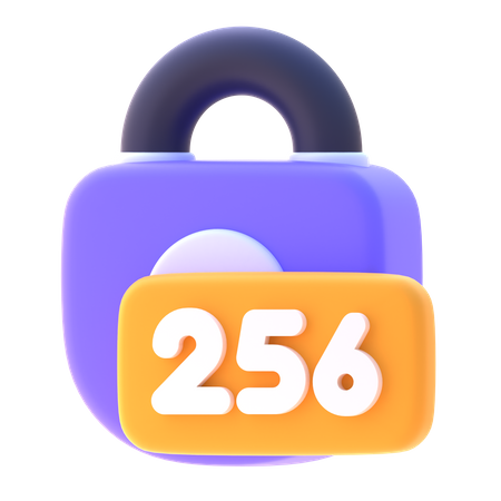 Codificação sha 256  3D Icon