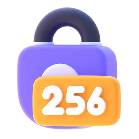 Codificação sha 256  3D Icon