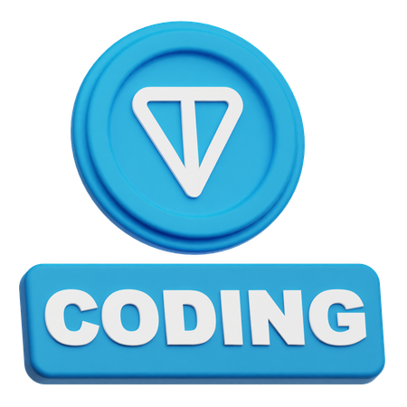 Codificação toncoin  3D Icon