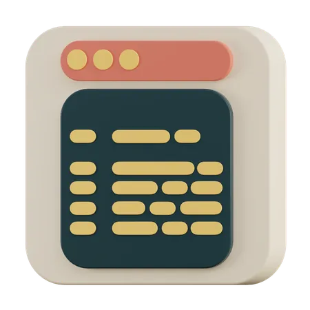 Codificación  3D Icon