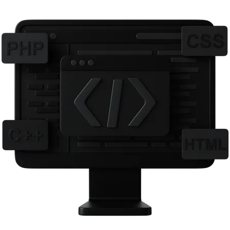 Codificación  3D Icon